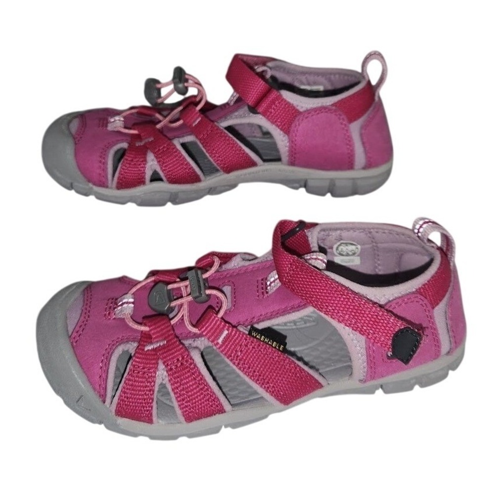 Keen Seacamp II CNX Kids Sandals Pink Berry Gray Size US 2 EU 34 UK 1 1022994